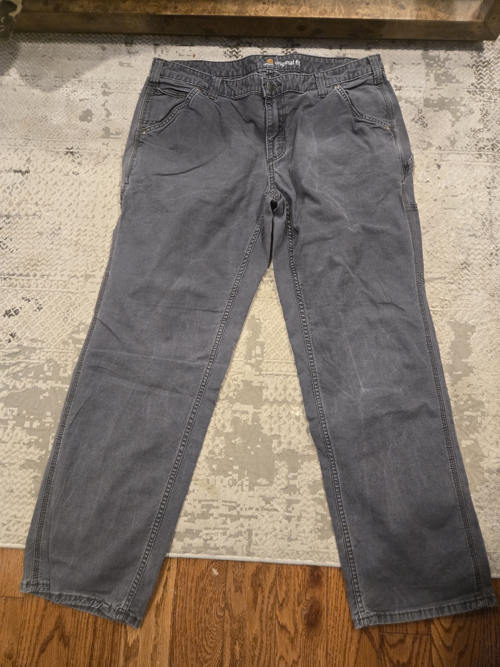 Carhartt Men's Straight-Leg Chinos in Charcoal